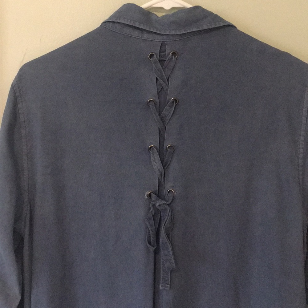 Anthropologie High Low Jean Tunic Dress